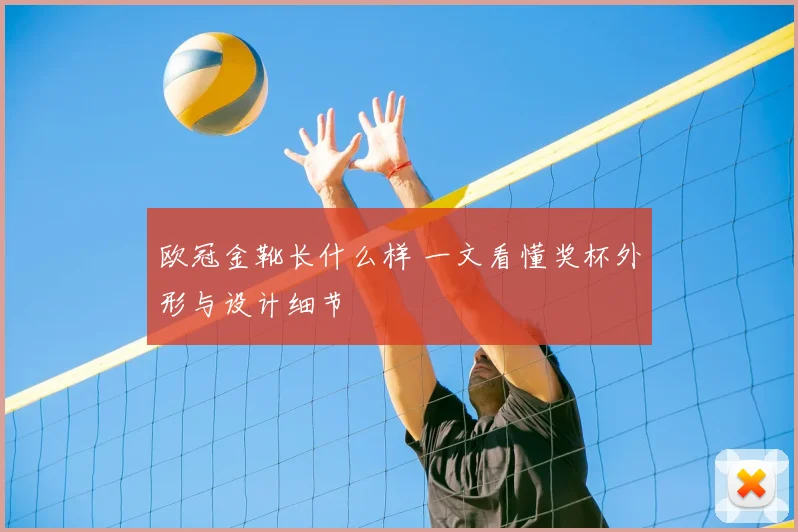 欧冠金靴长什么样 一文看懂奖杯外形与设计细节